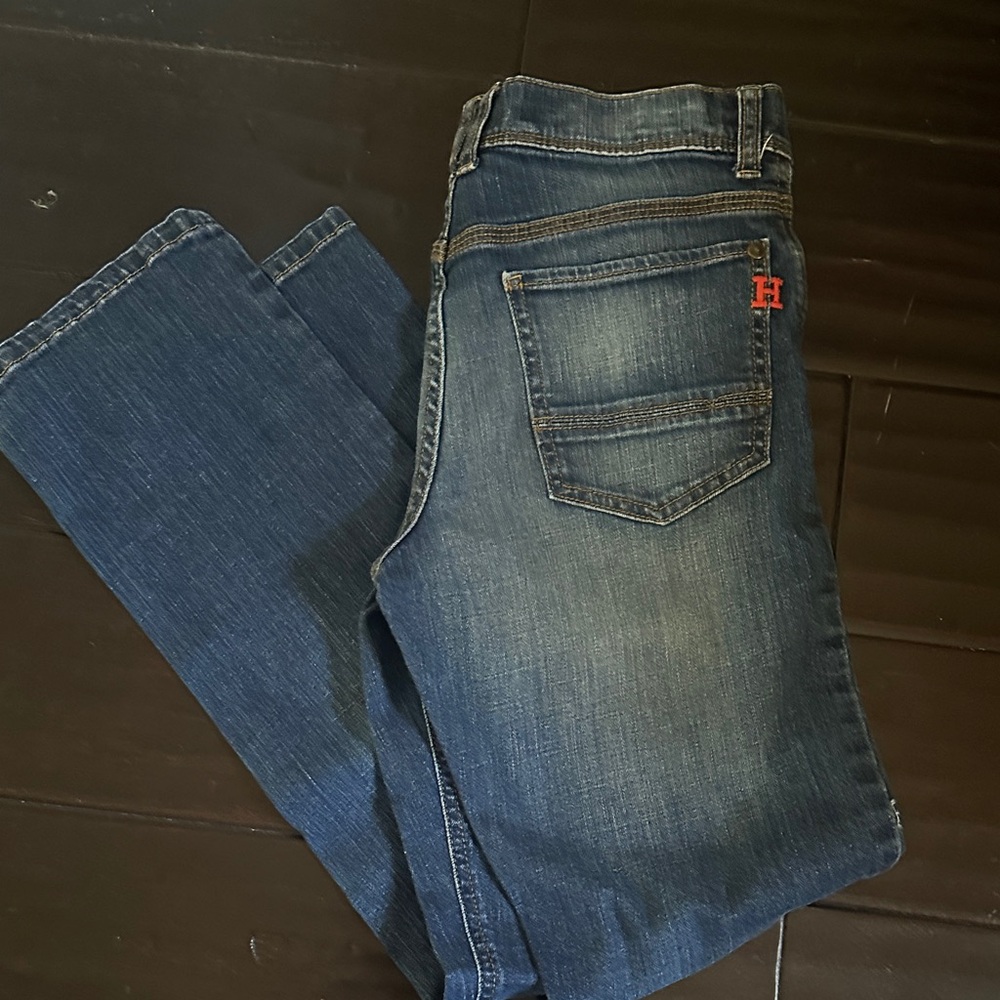 Tommy Hilfiger Blue Denim Jeans with Red Button